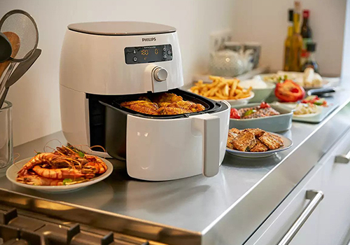 قابلیت گرم نگهدارنده سرخ کن فیلیپس 9645 غذا تا مدت 30 دقیقه پس از پخت قابلیت گرم نگهدارنده سرخ کن فیلیپس 9645 غذا تا مدت 30 دقیقه پس از پخت