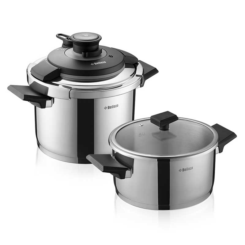 زودپز دوقلو 6+4 لیتری بلزا مدل BELLEZA 71202/64 زودپز دوقلو 6+4 لیتری بلزا مدل BELLEZA 71202/64