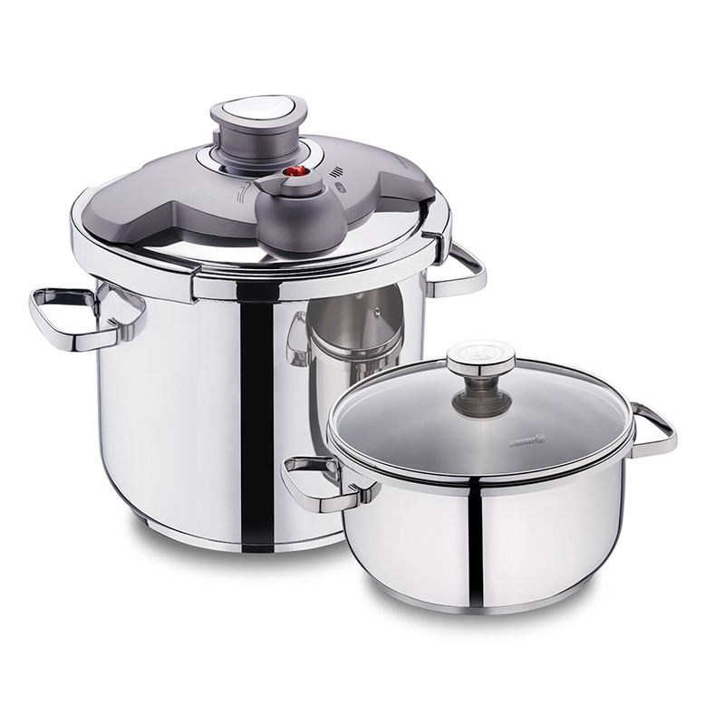 زودپز دوقلو 6+4 لیتری کرکماز مدل KORKMAZ ALIA A175 زودپز دوقلو 6+4 لیتری کرکماز مدل KORKMAZ ALIA A175