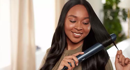 محافظت از موها با تکنولوژی ThermoShield با اتو مو فیلیپس مدل BHS732