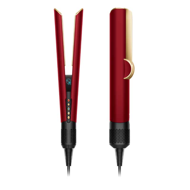 اتو مو دایسون مدل DYSON AIRSTRAIT Red Velvet/Gold اتو مو دایسون مدل DYSON AIRSTRAIT Red Velvet/Gold
