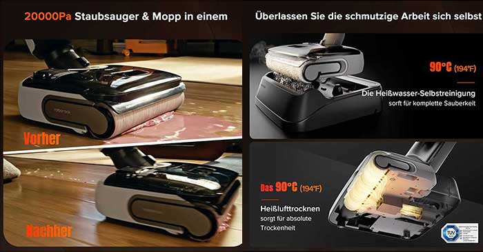 نقد و بررسی جاروشارژی و زمین شوی روبوراک مدل F25 RT