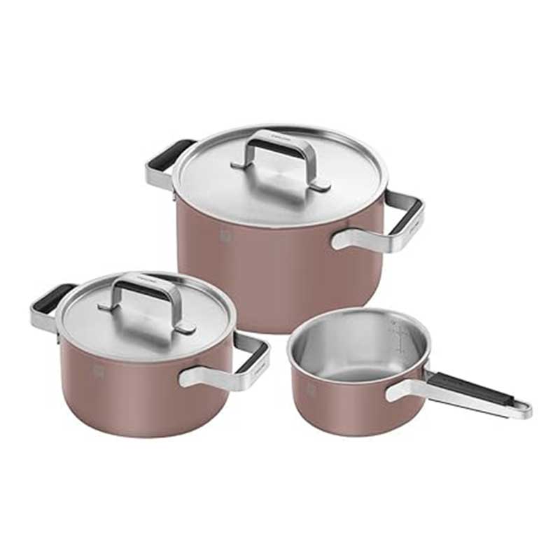 سرویس پخت و پز 5 پارچه رزگلد زولینگ مدل پیور PURE سرویس پخت و پز 5 پارچه رزگلد زولینگ مدل پیور PURE