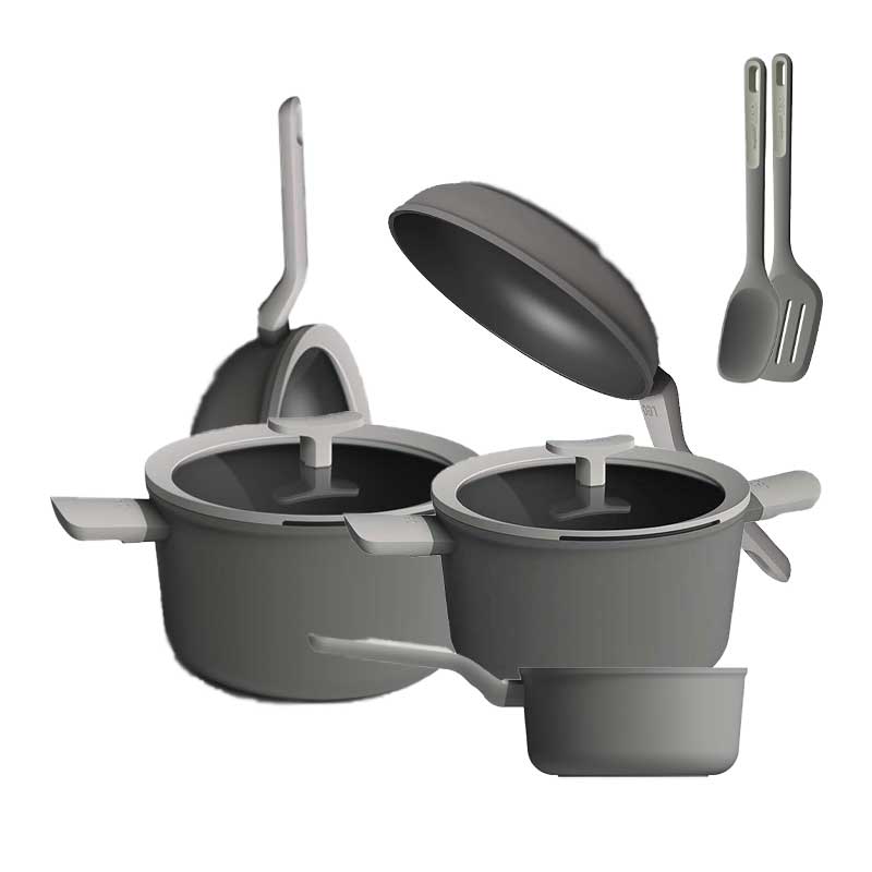 سرویس پخت و پز 9 پارچه برگهف مدل BERGHOFF LEO SHADOW سرویس پخت و پز 9 پارچه برگهف مدل BERGHOFF LEO SHADOW