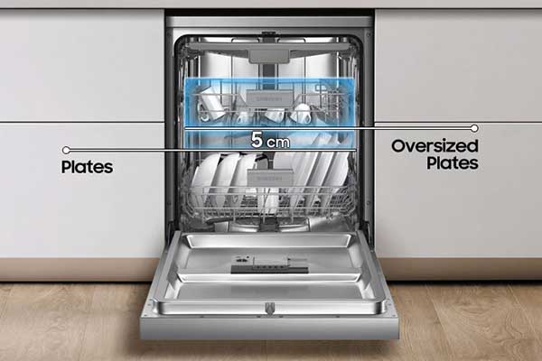 طراحی مناسب ماشین ظرفشویی DW60M5070FW سامسونگ