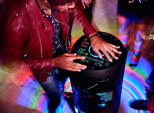 عملکرد dj effects با پخش کننده خانگی سونی mhc-v73d