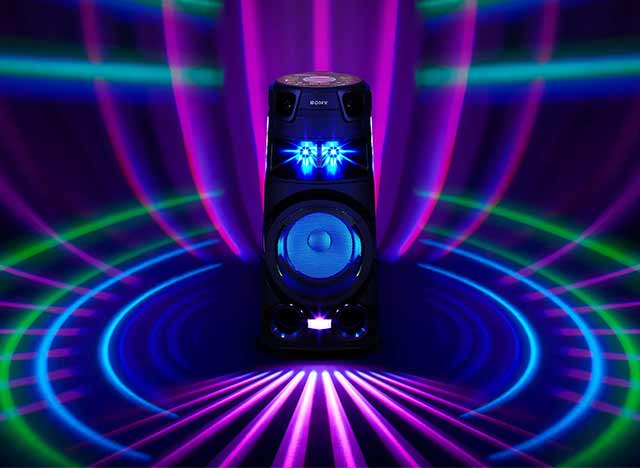 نور پردازی سیستم صوتی سونی مدل MHC-V73D