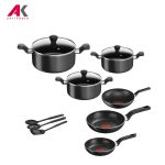 سرویس پخت و پز 12 پارچه تفال رنگ مشکی مدل TEFAL Super Cook