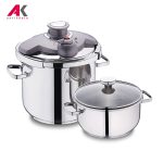 زودپز دوقلو 6+4 لیتری کرکماز مدل KORKMAZ ALIA A175