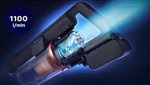 جریان هوای بالا با موتور دیجیتال PowerBlade