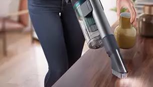 قدرت مانور بالا در استفاده جاروشارژی و زمین شوی فیلیپس مدل XC8057