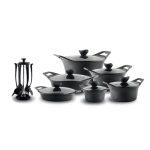 سرویس قابلمه پرارین پلاتینیوم رنگ نوک مدادی