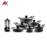 سرویس قابلمه پرارین پلاتینیوم رنگ نوک مدادی