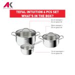 سرویس پخت و پز 6 پارچه تفال مدل TEFAL B864S674