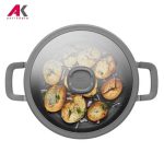 تابه 28 سانتیمتری درب دار برگهف مدل LEO STONE