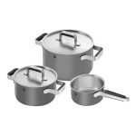 سرویس پخت و پز 5 پارچه خاکستری زولینگ مدل پیور PURE