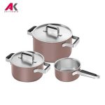 سرویس پخت و پز 5 پارچه رزگلد زولینگ مدل پیور PURE