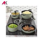 سرویس پخت و پز 7 پارچه برگهف مدل BERGHOFF LEO GLINTS SAGE