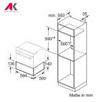 کشو گرمکن توکار بوش مدل BOSCH BIE630NS1