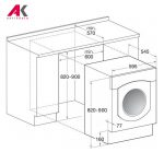 ماشین لباسشویی توکار هات پوینت آریستون مدل HOTPOINT ARISTON CAWD 129