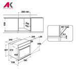 فر برقی توکار هات پوینت آریستون مدل HOTPOINT ARISTON FI7 861 SH IX HA