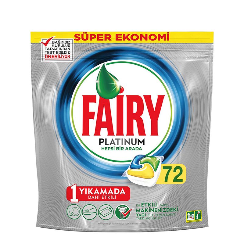 قرص ماشین ظرفشویی 72تایی فیری مدل FAIRY Platinum