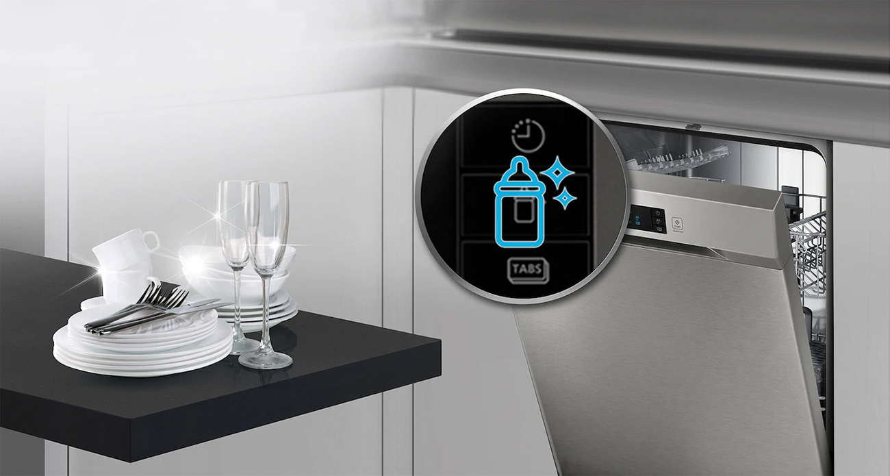 samsung-dishwasher-hygienic شستشوی آنتی باکتریال ظروف توسط ظرفشویی samsung