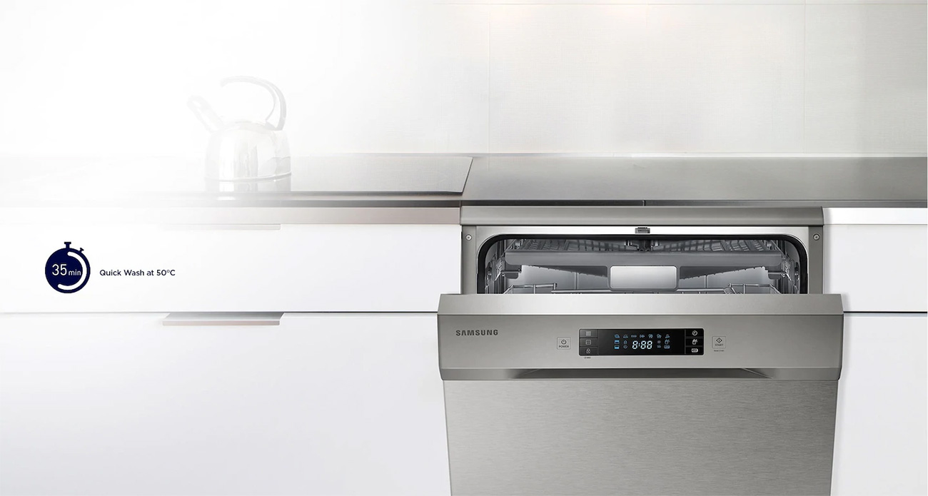 samsung-dishwasher-quick-wash شستشوی سریع توسط ظرفشویی سامسونگ