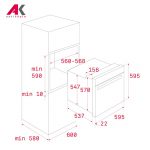 فر برقی توکار تکا مدل TEKA HLB 840 P